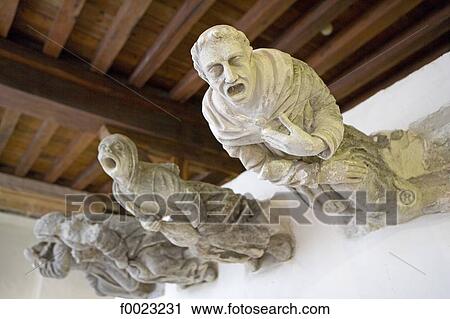 Stock Image - France, Touraine, Blois, castle, gargoyles. Fotosearch