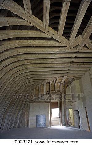 Stock Image - France, Touraine, Chambord, castle, framing. Fotosearch