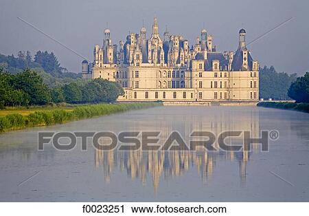 Stock Image - France, Touraine, Chambord, castle. Fotosearch
