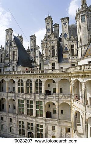 France, Touraine, Chambord, castle, windows View Large Photo Image Stock Photo - France, Touraine, Chambord, castle, windows. Fotosearch