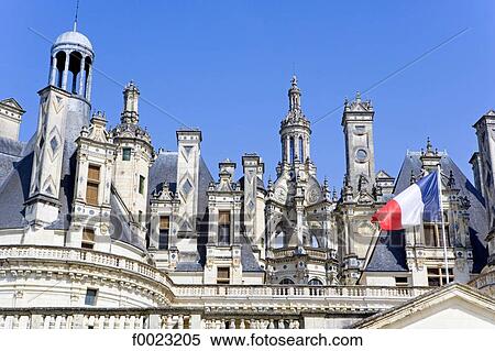 Stock Photography - France, Touraine, Chambord, castle, windows. Fotosearch