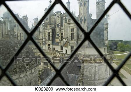 Stock Photo - France, Touraine, Chambord, castle view. Fotosearch