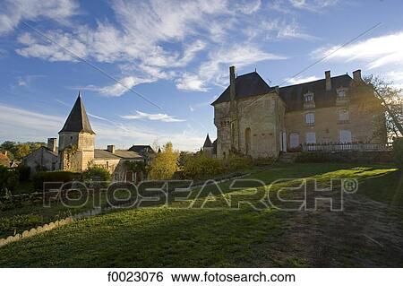 Stock Photograph - France, Touraine, La Celle-Guenand, rock house. Fotosearch