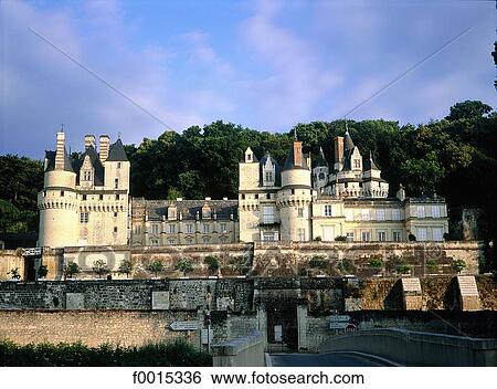 France, Touraine, Rigny-Ussé, Ussé castle View Large Photo Image Stock Photograph - France, Touraine, Rigny-Ussé, Ussé castle. Fotosearch