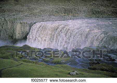 Iceland, Dettifoss waterfall View Large Photo Image Stock Photo - Iceland, Dettifoss waterfall. Fotosearch