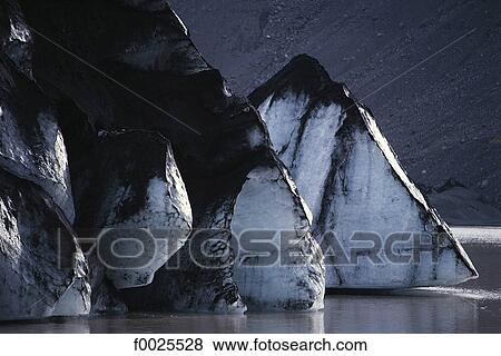 Iceland, Myrdalsjökull glacier, icebergs View Large Photo Image Stock Photo - Iceland, Myrdalsjökull glacier, icebergs. Fotosearch