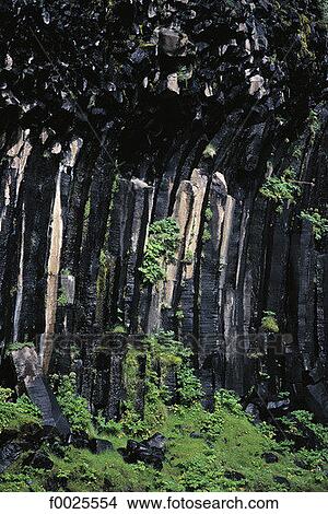 Iceland, Skaftafell National Park, Svartifoss waterfall, basalt columns View Large Photo Image Picture - Iceland, Skaftafell National Park, Svartifoss waterfall, basalt columns. Fotosearch