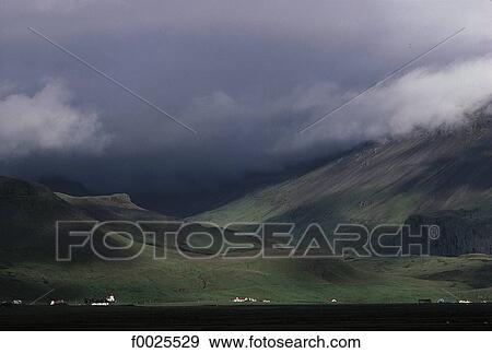 Iceland, Skogar, Icelandic landscape View Large Photo Image Stock Photo - Iceland, Skogar, Icelandic landscape. Fotosearch