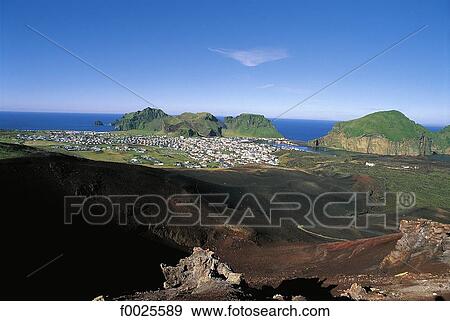 Iceland, Westmann Islands, Heimaey, Helgafell volcano View Large Photo Image Stock Photo - Iceland, Westmann Islands, Heimaey, Helgafell volcano. Fotosearch