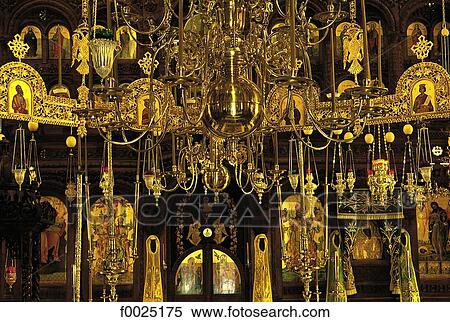 Cyprus, monastery of Machairas, candelabra View Large Photo Image Stock Photography - Cyprus, monastery of Machairas, candelabra. Fotosearch
