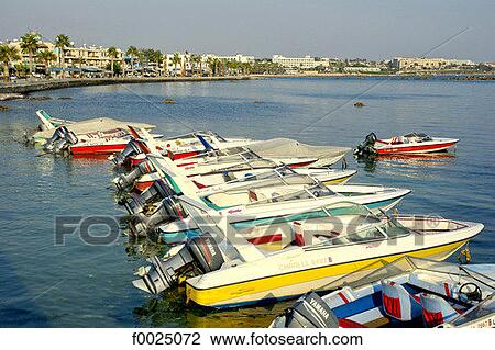 Stock Image - Cyprus, Paphos, boats. Fotosearch