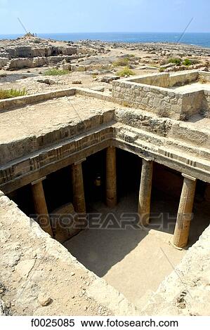 Stock Photography - Cyprus, Paphos, Tombs of the Kings. Fotosearch