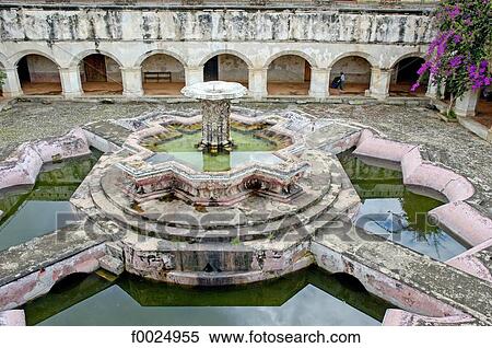Guatemala, Antigua, La Merced monastery, fountain of the fish View Large Photo Image Stock Photography - Guatemala, Antigua, La Merced monastery, fountain of the fish. Fotosearch