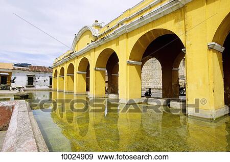 Guatemala, Antigua, Plaza Mayor, arches View Large Photo Image Stock Photo - Guatemala, Antigua, Plaza Mayor, arches. Fotosearch