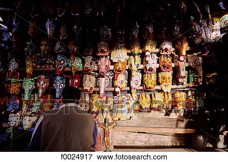 Guatemala, Chichicastenango, masks for sale at the market View Large Photo Image Stock Photo - Guatemala, Chichicastenango, masks for sale at the market. Fotosearch