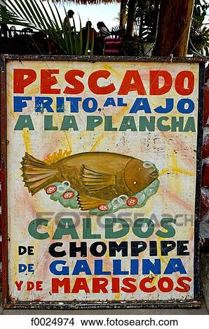 Guatemala, Panajachel, restaurant sign View Large Photo Image Picture - Guatemala, Panajachel, restaurant sign. Fotosearch