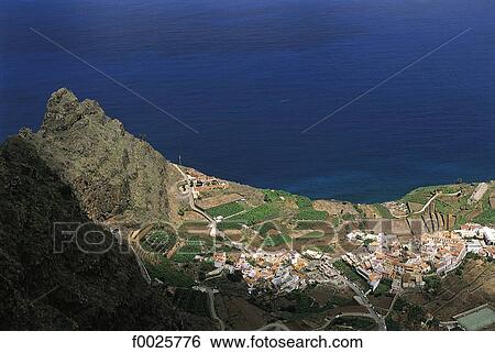 Spain, Canary Islands, La Gomera, Agulo View Large Photo Image Stock Photograph - Spain, Canary Islands, La Gomera, Agulo. Fotosearch