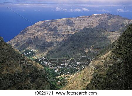 Stock Image - Spain, Canary Islands, La Gomera, Valle Gran Rey. Fotosearch