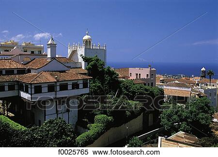 Spain, Canary Islands, Tenerife, La Orotava View Large Photo Image Stock Photography - Spain, Canary Islands, Tenerife, La Orotava. Fotosearch
