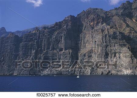 Stock Photo - Spain, Canary Islands, Tenerife, Los Gigantes. Fotosearch