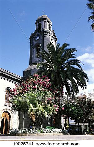 Spain, Canary Islands, Tenerife, Puerto de la Cruz, church of Nuestra Senora de la Pena de Francia View Large Photo Image Picture - Spain, Canary Islands, Tenerife, Puerto de la Cruz, church of Nuestra Senora de la Pena de Francia. Fotosearch