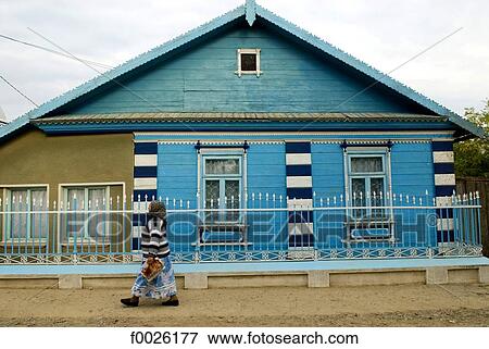 Stock Photo - Romania, Dobruja, Lipovan village, traditional dwelling. Fotosearch