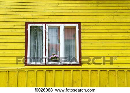 Stock Photo - Romania, Moldavia, province of Bukovina, facade of traditional dwelling. Fotosearch