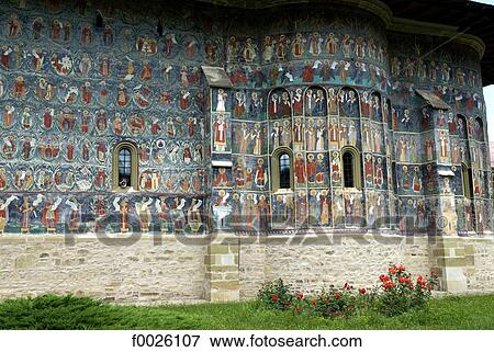 Romania, Moldavia, province of Bukovina, church of Sucevita Monastery, fresco View Large Photo Image Stock Photo - Romania, Moldavia, province of Bukovina, church of Sucevita Monastery, fresco. Fotosearch