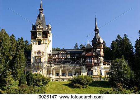 Stock Photo - Romania, Muntenia, Sinaia, Peles Castle. Fotosearch