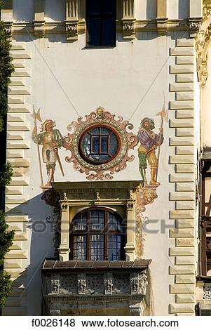 Romania, Muntenia, Sinaia, Peles Castle, fresco View Large Photo Image Stock Photo - Romania, Muntenia, Sinaia, Peles Castle, fresco. Fotosearch