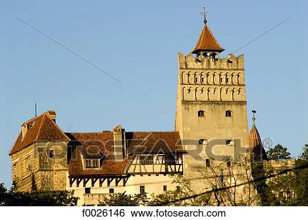 Romania, Transylvania, Bran, Dracula's Castle View Large Photo Image Stock Photograph - Romania, Transylvania, Bran, Dracula's Castle. Fotosearch