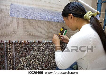 China, Beijing, craft center, traditional carpet weaving View Large Photo Image Stock Photograph - China, Beijing, craft center, traditional carpet weaving. Fotosearch