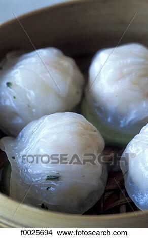 Picture - China, Hong Kong, chinese ravioli. Fotosearch