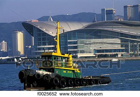 Stock Image - China, Hong Kong, Convention and Exhibition Centre. Fotosearch