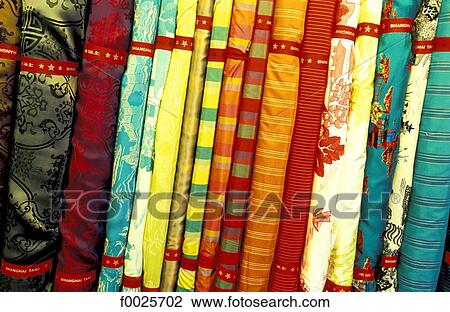 China, Hong Kong, multicoloured fabrics View Large Photo Image Stock Image - China, Hong Kong, multicoloured fabrics. Fotosearch