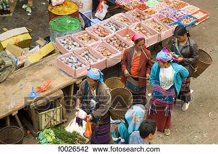 China, Yunnan, Cangyuan Wa, market View Large Photo Image Stock Image - China, Yunnan, Cangyuan Wa, market. Fotosearch