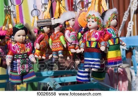 Stock Photo - China, Yunnan, Dali, dolls wearing traditional costume. Fotosearch