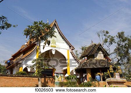 China, Yunnan, Xishuangbanna, near Damenglong, Buddhist temple View Large Photo Image Stock Image - China, Yunnan, Xishuangbanna, near Damenglong, Buddhist temple. Fotosearch