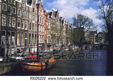 Stock Image - The Netherlands, North Holland, Amsterdam, old sailing ship. Fotosearch