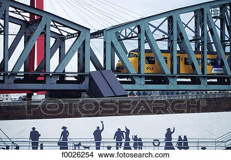 Picture - The Netherlands, South Holland, Rotterdam, subway. Fotosearch