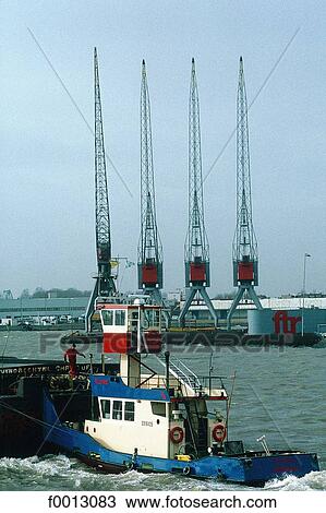 The Netherlands, South Holland, Rotterdam, harbour, cranes View Large Photo Image Stock Image - The Netherlands, South Holland, Rotterdam, harbour, cranes. Fotosearch