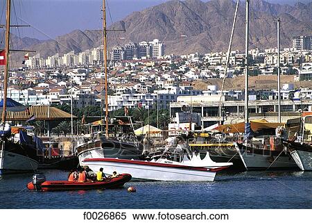 Stock Photography - Israel, Eilat, harbour. Fotosearch