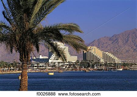 Israel, Eilat, hotels along the Red Sea View Large Photo Image Stock Photo - Israel, Eilat, hotels along the Red Sea. Fotosearch