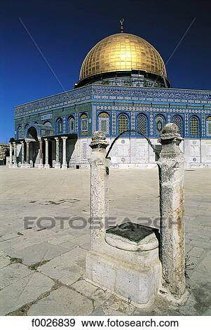 Israel, Jerusalem, Dome of the Rock View Large Photo Image Stock Photo - Israel, Jerusalem, Dome of the Rock. Fotosearch