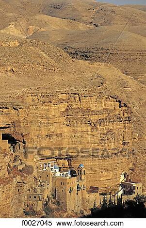 Israel, Judean desert, Saint George monastery of Choziba View Large Photo Image Stock Photography - Israel, Judean desert, Saint George monastery of Choziba. Fotosearch