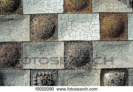 Spain, Barcelona, close-up of a mosaic View Large Photo Image Stock Image - Spain, Barcelona, close-up of a mosaic . Fotosearch