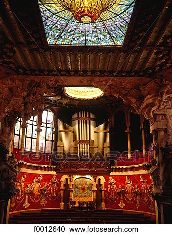 Spain, Barcelona, Palace of Catalan music, by Montaner View Large Photo Image Stock Image - Spain, Barcelona, Palace of Catalan music, by Montaner. Fotosearch