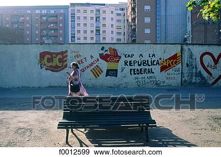 Spain, Barcelona, working-class district View Large Photo Image Stock Photo - Spain, Barcelona, working-class district. Fotosearch
