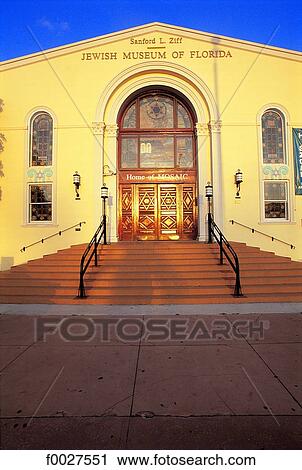 Stock Image - United States, Florida, Miami Beach, Ocean Drive, Jewish Museum. Fotosearch