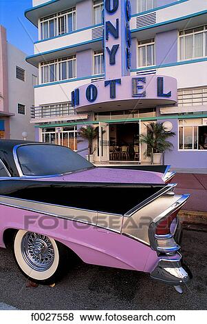 United States, Florida, Miami Beach, classic car View Large Photo Image Stock Photo - United States, Florida, Miami Beach, classic car. Fotosearch